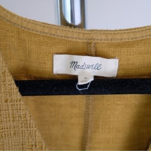 Madwell Medium Mustard Yellow/Green Wrap Dress